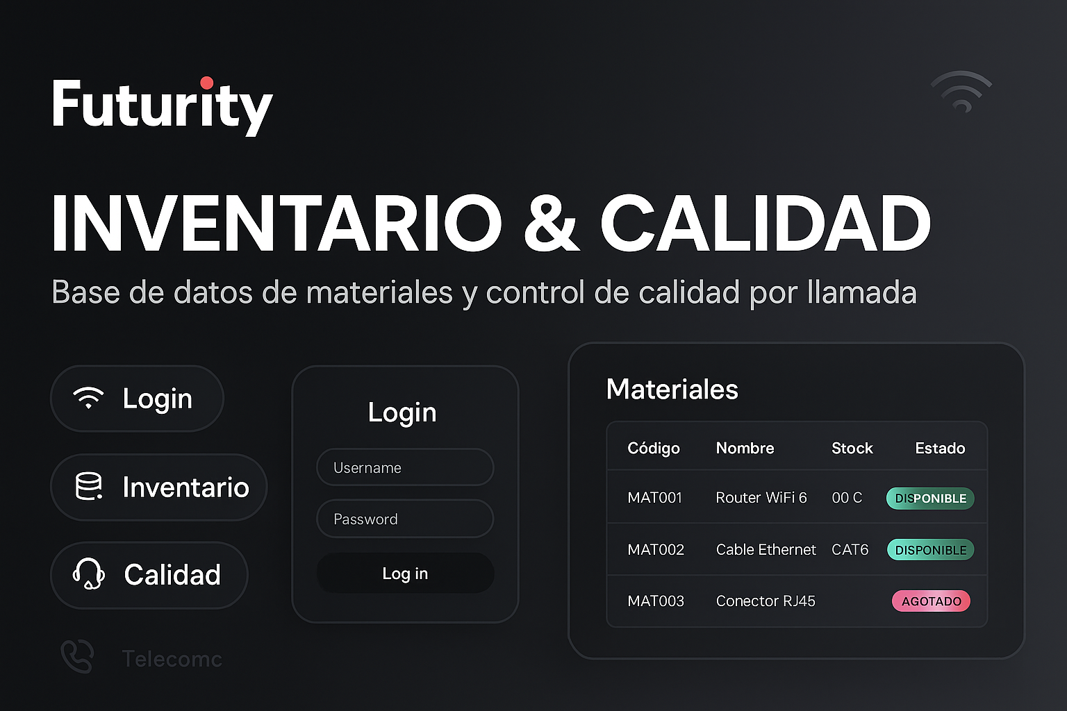Futurity — Inventario y Calidad de Servicio